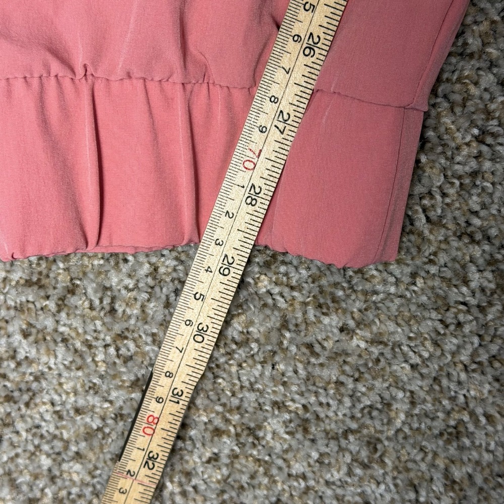 Hanes Comfort Fit Womens Scrub Set Large Rose Pink V-Neck Top Jogger Pants L/G - Picture 10 of 13